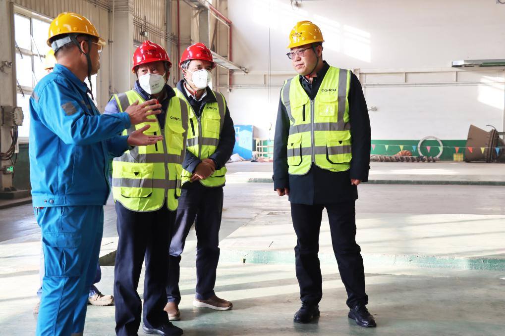 安徽工业经济联合会张德山会长一行莅临东营海瀛调研